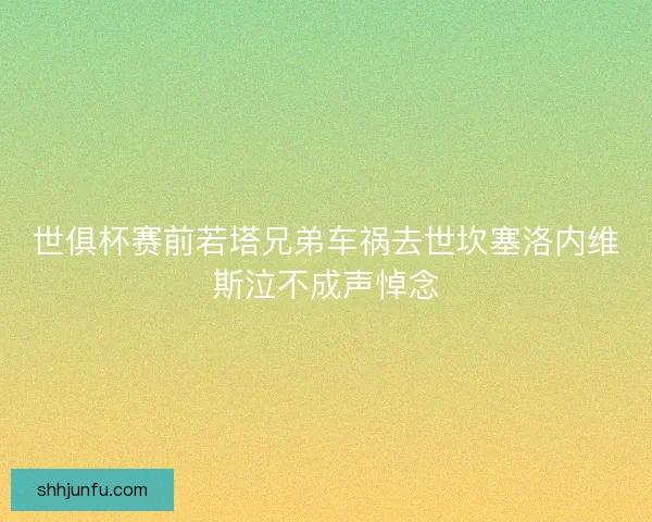 世俱杯赛前若塔兄弟车祸去世坎塞洛内维斯泣不成声悼念